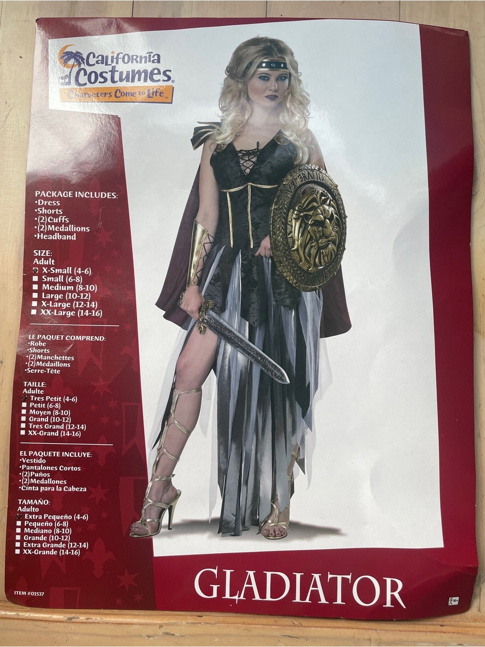 XS California Costumes Women’s Gladiator Warrior